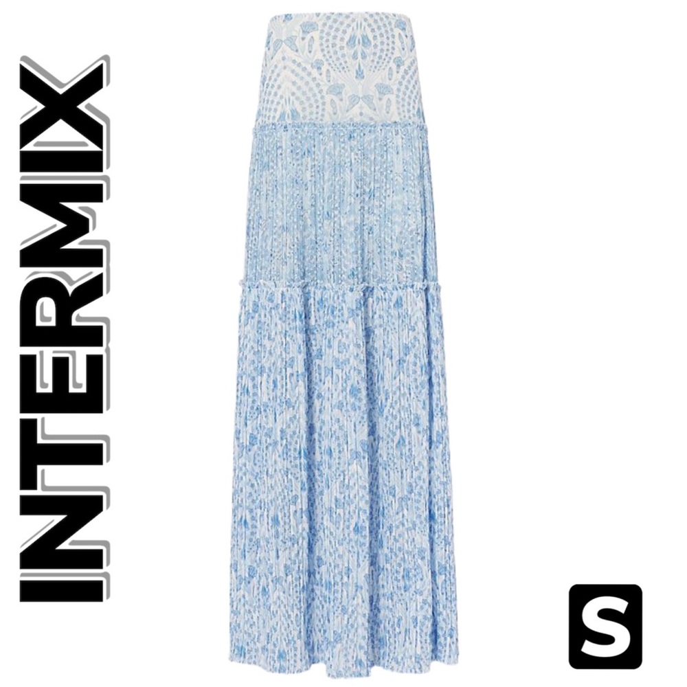 INTERMIX Cantrell Pleaded Maxi Skirt (S)